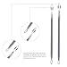 RUIMIO Blackhead Tweezers Pimple Popper Tool Comedone Extractor Stainless Steel for Acne Blemish Whitehead Zit 5 PCS