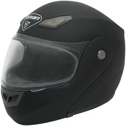 Zoan Goliath Solid Flat Matte Black Modular Full Face Motorcycle Helmet 4X-Large