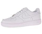 Nike Kids NIKE AIR FORCE 1 (GS) BASKETBALL SHOES 6 (WHITE/WHITE), Shoes Direct