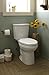 American Standard 2886518.020 H2Option Two-Piece Toilet with Liner, Dual Flush, Chair Height, Elongated Front, White, 1.28 GPF