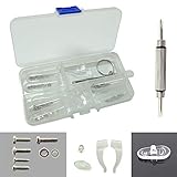 Eyeglass Sun Glasses Screw Nut Nose Pad Optical Repair Tool Assortment Kit Set (ET0001)