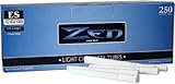 5 Box Bundle - Zen Light King Size Cigarette Tubes (250 Ct Each) by Zen