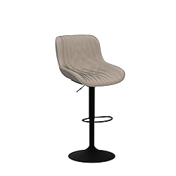 YOUTASTE Khaki Bar Stools Set of 2 Modern Faux