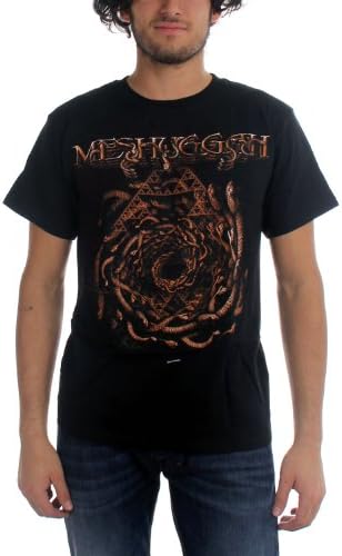 Meshuggah Mens Spiral Of Snakes T-Shirt In Black