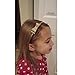 KimmyKu Baby Toddlers Kids Childs Girls Plastic Hair Headbands With Shining Glitter Boutique Bows