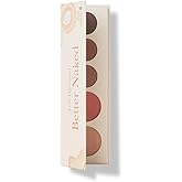 100% PURE Better Naked Makeup Palette All in One Compact 3 Eyeshadow, Blush, Face Highlighter, Fruit Pigmented Natural Nude Neutral Look for All Skin Types - Vegan (Soft Rose, Taupe, Beige Tones)
