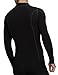 Helly Hansen Men's Freeze 1/2 Zip Turtleneck Shirt, Black, Large