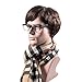 MelodySusie Men’s Wig Dark Brown Natural Looking Short Wigs with Wig Cap for Daily Halloween Wear and Formal Occasions, Dark Brown