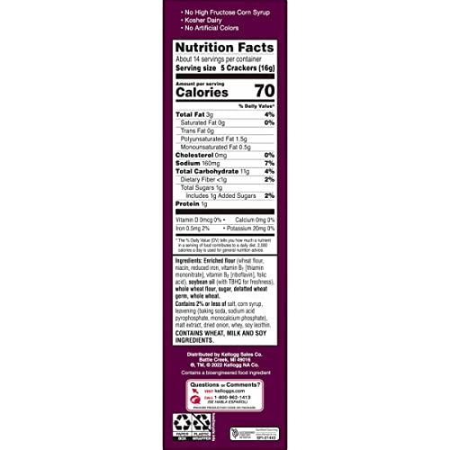 TOASTEDS CRACKERS, LUNCH SNACKS, PARTY SNACKS, HARVEST WHEAT, 8OZ BOX (1 BOX)