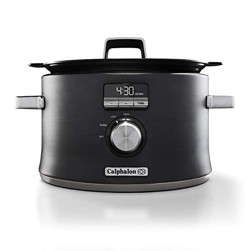 Calphalon Slow Cooker with Digital Timer and Programmable Controls, 5.3