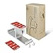 APPHOME Headphone Hanger Stand Under Desk Hook Aluminum Stick-On Adhesive Dual Headsets Holder Mount PC Gaming Accessories for All Headphones
