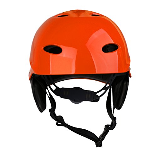 Jili Online Water Sports Safety Helmet Kayak Canoe Boat Surf Hard Cap - Orange - Thumbnail 3