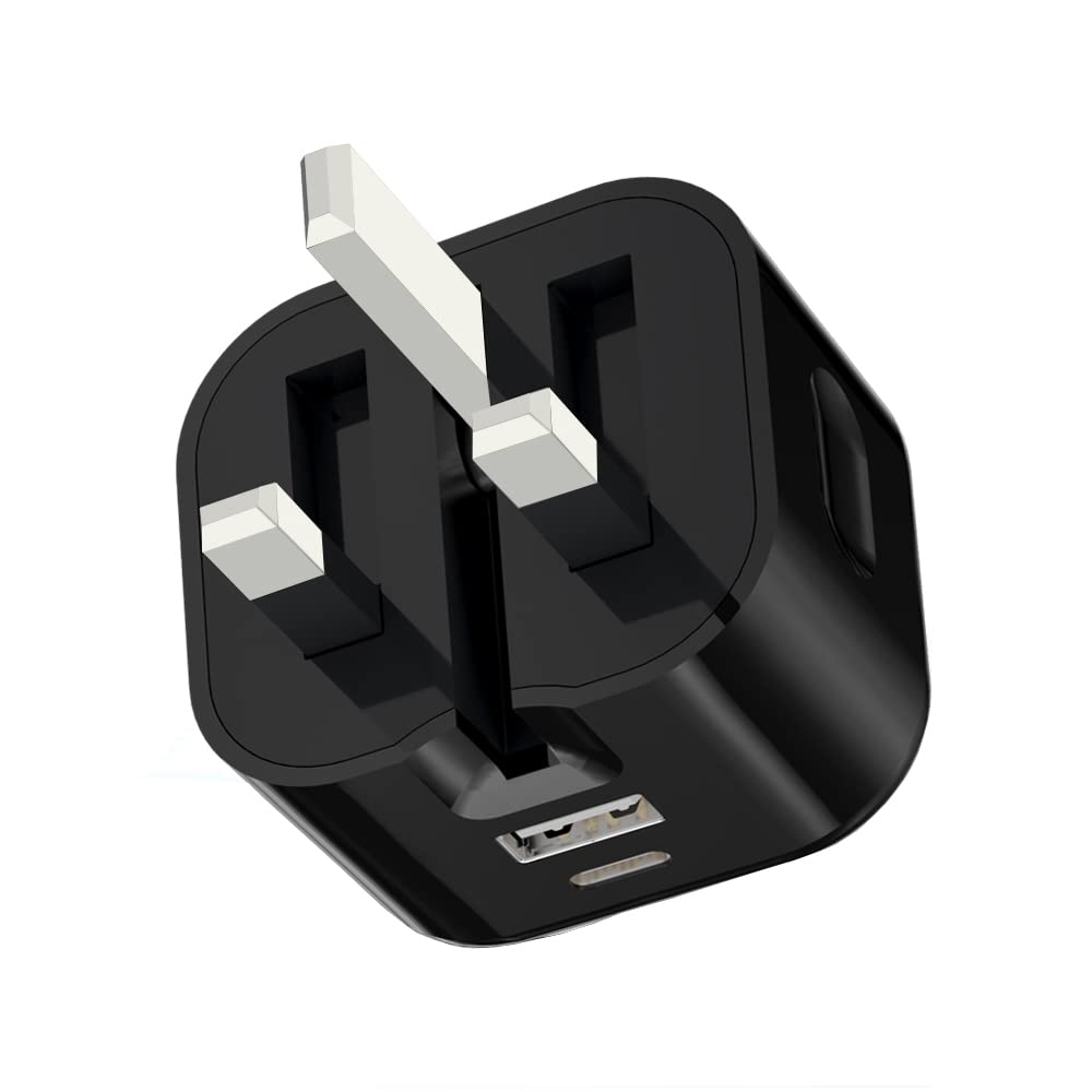 20W Dual Ports USB Type C PD Fast Charger, Foldable Plug for iPad Pro 13 2025/Pro 11 2025/Air 11 2025 /Air 13 2025/iPad Mini 2024/Air 11 2024/Air 13 2024/Pro 11/Pro 13 2024/Air 2022/Mini 6/iPad 2022