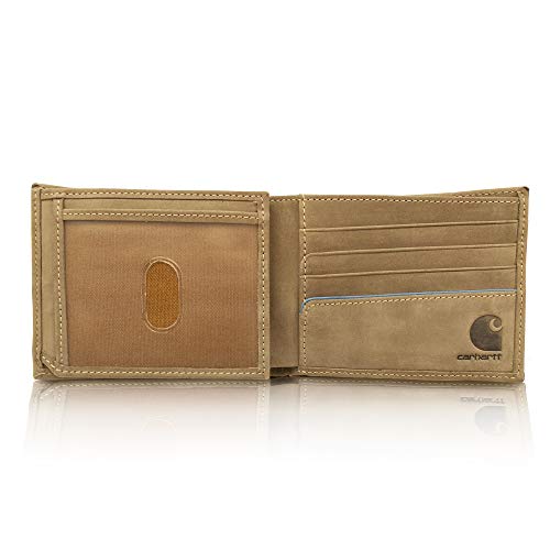 Carhartt Men's Billfold and Passcase Wallets, Durable Bifold Wallets