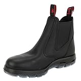 RedbacK Men's Bobcat UBBK Black Elastic Sided Soft Toe Leather Leather Work Boot