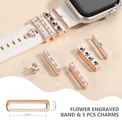 DaQin Flower Engraved Band Compatible with Apple