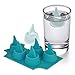 Shark Fin Ice Cube Tray – Silicone Mold for 5 Shark Fin Shaped Ice Cubes – Fun Novelty Gift for Drinks, Cocktails & Parties – BPA-Free, Food Grade