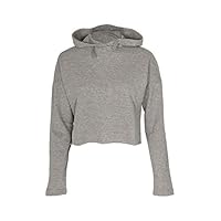 Noroze Girls Plain Crop Top Hoodie (Charcoal, 7-8 Years)