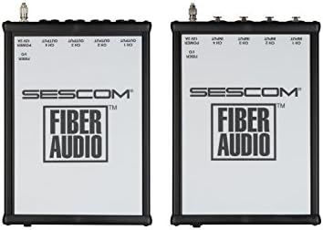 Sescom SES-FA4BAL-V2 | 4 Channel XLR Audio Over Singe ST Fiber Extender