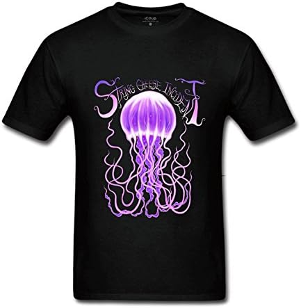 The String Cheese Incident purple Logo T shirts for men XL Black
