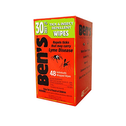 Ben's 30 Deet Mosquito Tick Insect & Bug Repellent Field Wipes - 48 Ct.