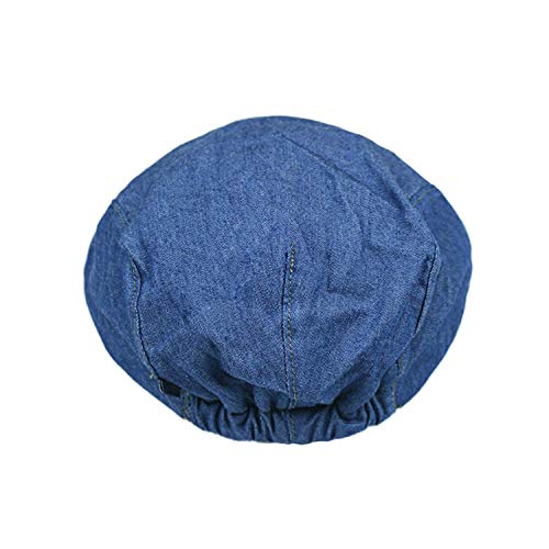 Boys Newsboy-Cap-Scally Baby Cowboy Driver Cap (Blue,17inch(fit 3-6 Month)) - Thumbnail 7