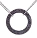 Shagwear Peace and Karma Inspirations Quote Pendant Necklace (Circle, Karma Pendant)