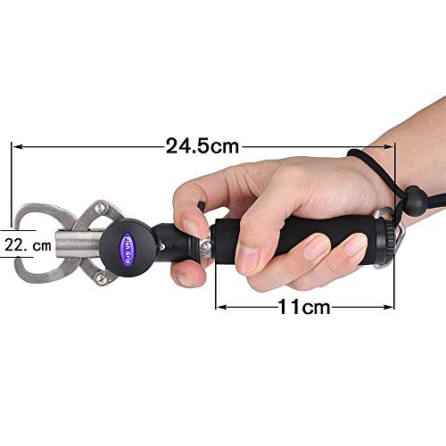 WYYHAA Angelzange Fish Grip Tool Set, Edelstahlgreifer Grip Tool Fish Holder mit Maßband, Eva-Schaum-Griff Einstellbare… – Bild 3