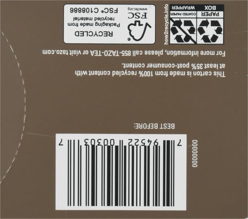 TAZO ORGANIC AWAKE ENGLISH BREAKFAST BLACK TEA, BLACK TEA WITH CAFFEINE, 16 TOTAL BAGS