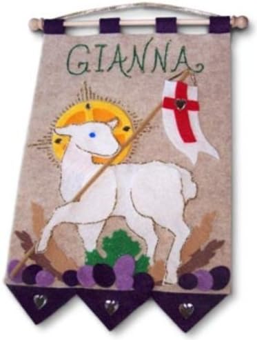 First Communion Banner Kit - Lamb, Purple (Illuminated Ink) by Illuminated Ink