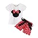 Mud Kingdom Toddler Girls Holiday Outfits Cute Clothes Short Sets 18-24 Months Red