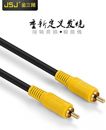 Golden Triangle JSJ coaxial RCA lotus line AV video line projector TV line ( Size : 3M )