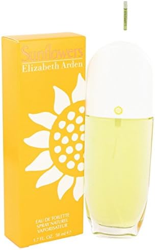 Sunflowers Perfume By E L I Z A B E T H Arden Eau De Toilette Spray For Women 1.7 oz.50 ml. + Free! Sample Perfume Portfolio Green 0.05 oz Vial