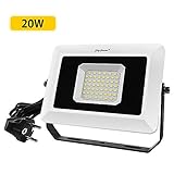 20W Outdoor LED Flood Light - Waterproof IP65 2200LM 5000K Cool White for Garden, Landscape Lighting,Driveways, Backyards, Walkways, Street, Patio Security Lighting