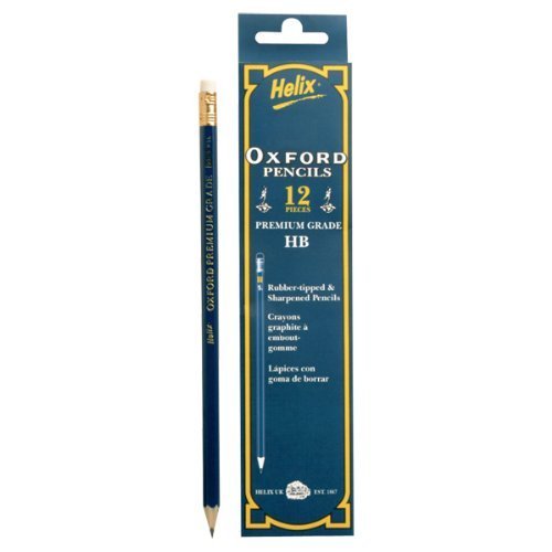 Oxford HB Rubber Tipped Pencils - Pack of 12 (P36010)