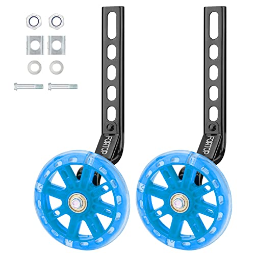 FORTOP Training Wheels for Kids Bike 12-20 Inch, Universal Adjustable Bike Stabilizers - Easy Install Rear Wheels Balance Support for Girl Boy, Safety & Confidence for Learning to Ride