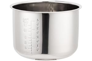 Stainless Steel Inner Pot 6QT - Compatible with instant pot replacement pot. 304 Stainless Steel.