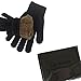 LETHMIK Mens Winter Thick Gloves Black Knit with Warm Wool Lining