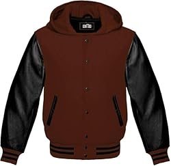GOKTOG Hooded Varsity Jacket Women, Baseball