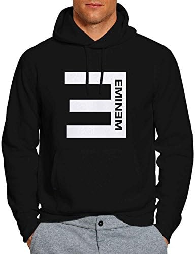 Eminem Logo 3 Hoodie Pullover Unisex Sweatshirt - Black - XL BW