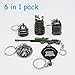 6 in 1 PUBG Key Chain Ring CW-Mart Model Gifts for Children PLAYERUNKNOWN’S BATTLEGROUNDS Souvenir AWM Level 3 Helmet Backpack Armored Vest Pan Coin