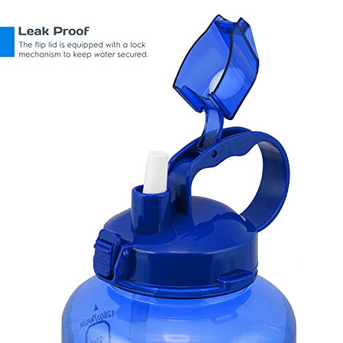 Myth Motivational Gallon Water Bottle with Straw 1 Gallon Water