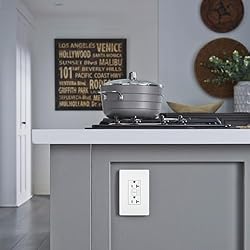 Legrand radiant RWP26WCC10 Screwless Wall Plates, 1