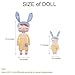 MeToo Doll Plush Toys for Girl Soft Doll Bunny for Kids Toddlers
