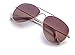 Stylle Classic Aviator Pilot Flat Lens Sunglasses For Men and Women with Protective Bag, 100% UV Protection - Pack of 2