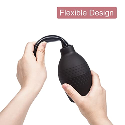 Premium Enema Douche Kit Bulb Cleansing with Nozzle 310ml Black