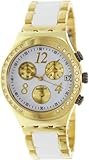 Swatch 'DreamWhite Yellow' Unisex Chronograph Watch - YCG407G
