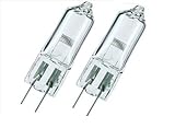 2Pack, JC GY6.35 24V 100W Q100T3/CL/GY6.35 24V Clear Halogen Lamp Light Bulb