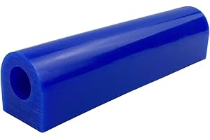 NIUPIKA Carving Wax Ring Tube for Making Rings Mold Hard Wax Blank Large Flat Side Tube Blue Color (T-200)