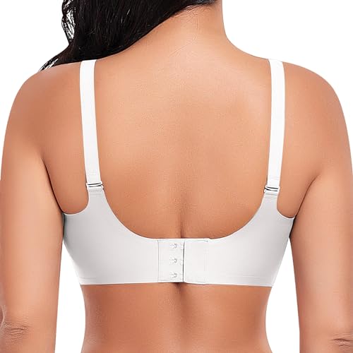 Ganado Padded Wirefree Bra Women Push Up Bras Seamless Bralette Comfort V Neck
